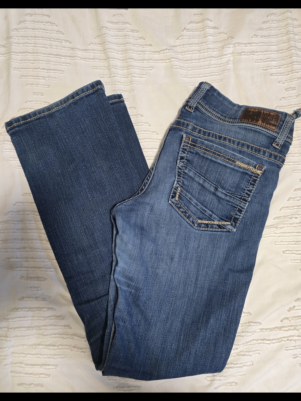 BKE Denim Payton Bootcut Jeans Womens 32L Medium Wash Stretch Denim Long Inseam